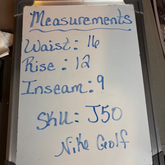 Nike Golf Dri Fit Dark Navy Trouser Shorts Size 32 Medium - Picture 7 of 7